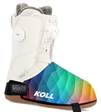 WarmBoot Ski Boot Covers - FUNKY - Rainbow