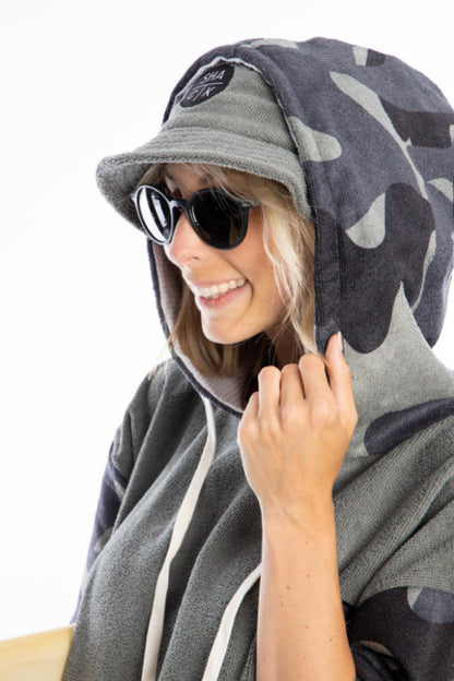 Towel Poncho - Camo - Unisex Adult Model